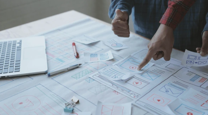 responsive web design UX mockup screen
