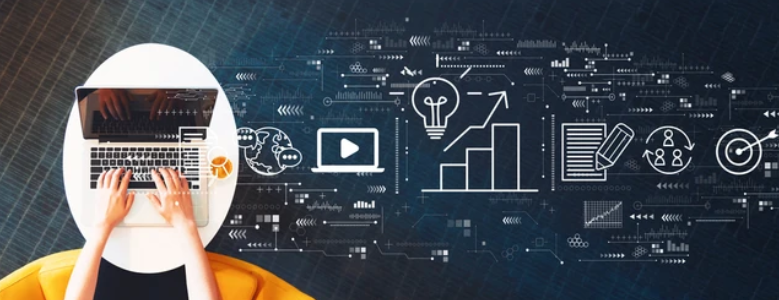 Modern, professional, strategic — think Content Marketing Institute meets local entrepreneur.