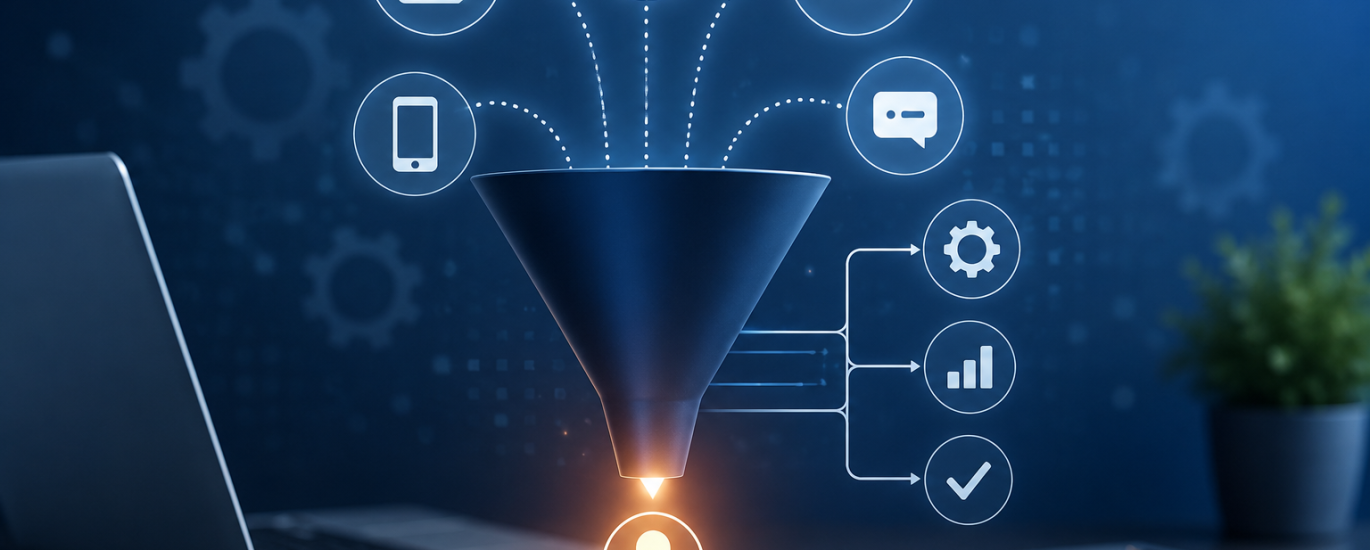 Digital lead automation workflow with CRM integration, customer follow-up systems, and marketing automation tools designed for scalable business growth in Boise.