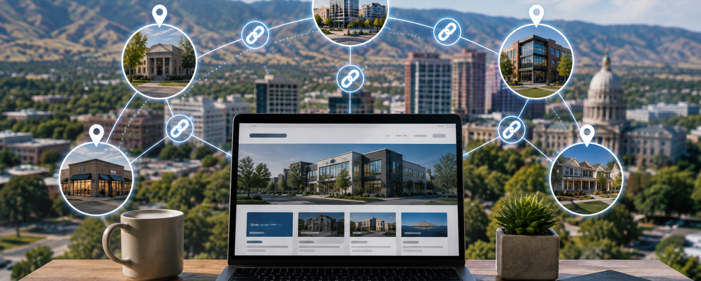 Boise businesses connected through local backlinks.