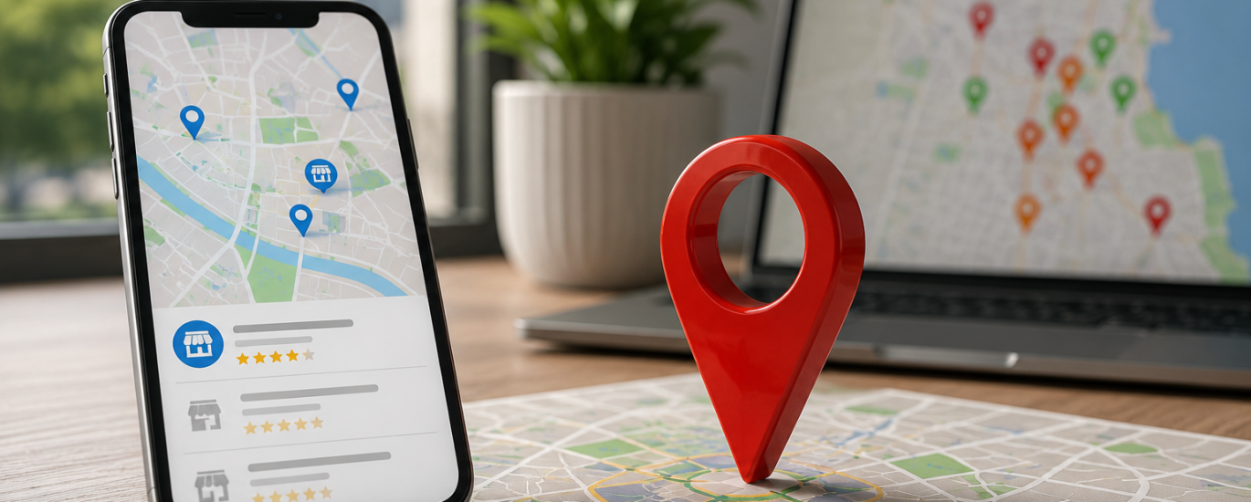 Local business map showing Google Business Profile locations.