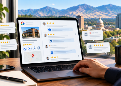 Boise business managing and responding to Google reviews to strengthen local customer trust.