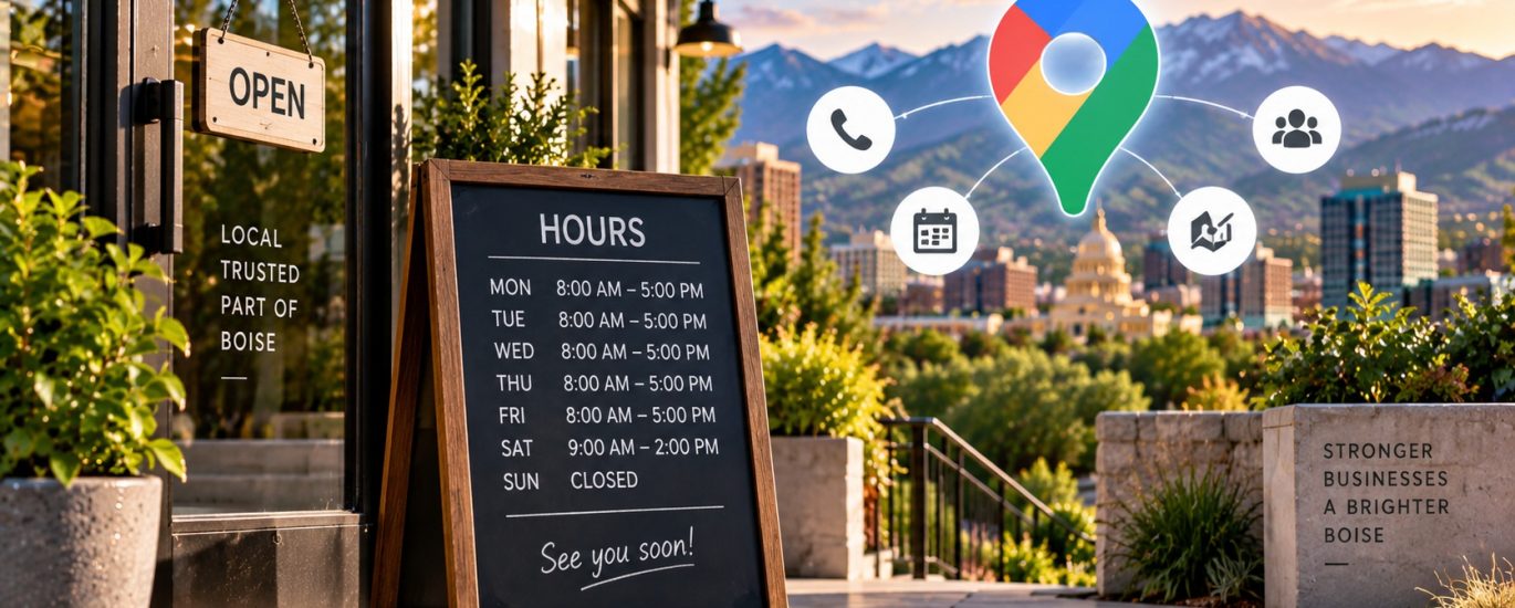 Boise business displaying accurate Google Business Profile hours for local customers.