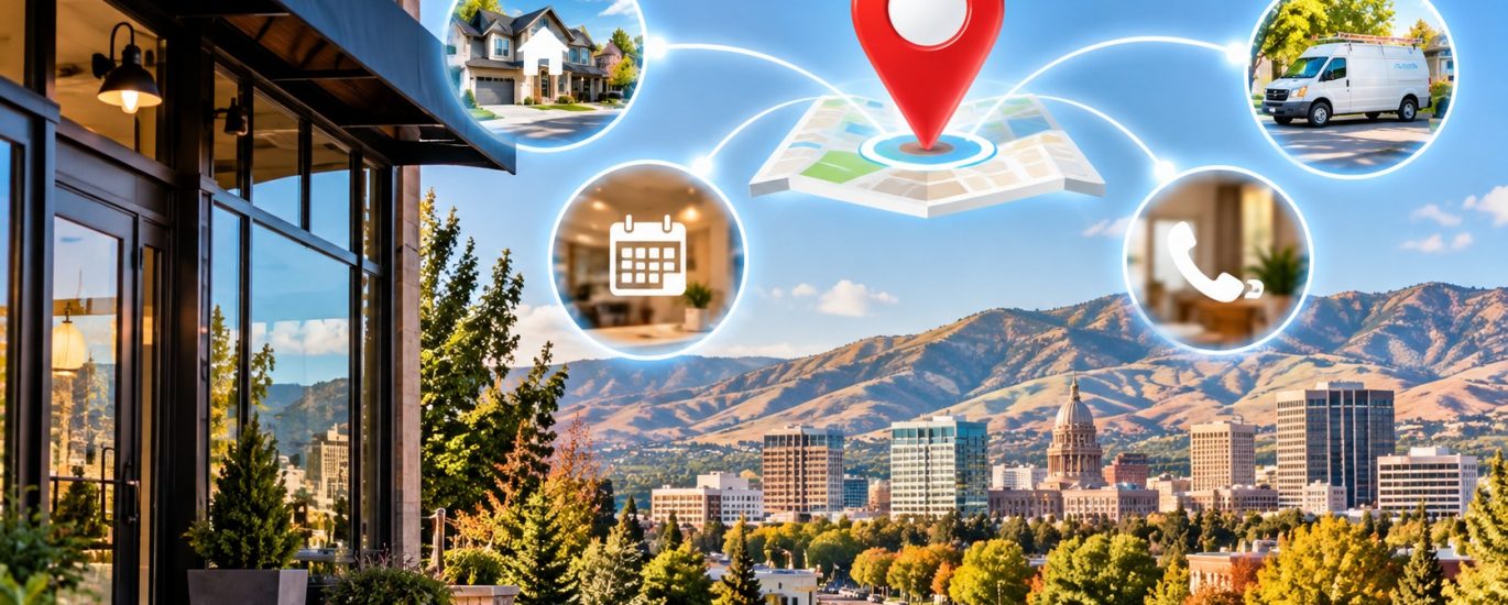 Boise local business connected to customer actions through Google Business Profile links.