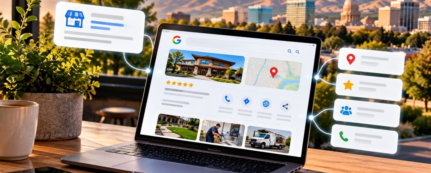Google Business Profile optimization for a Boise service business with local search and business information.