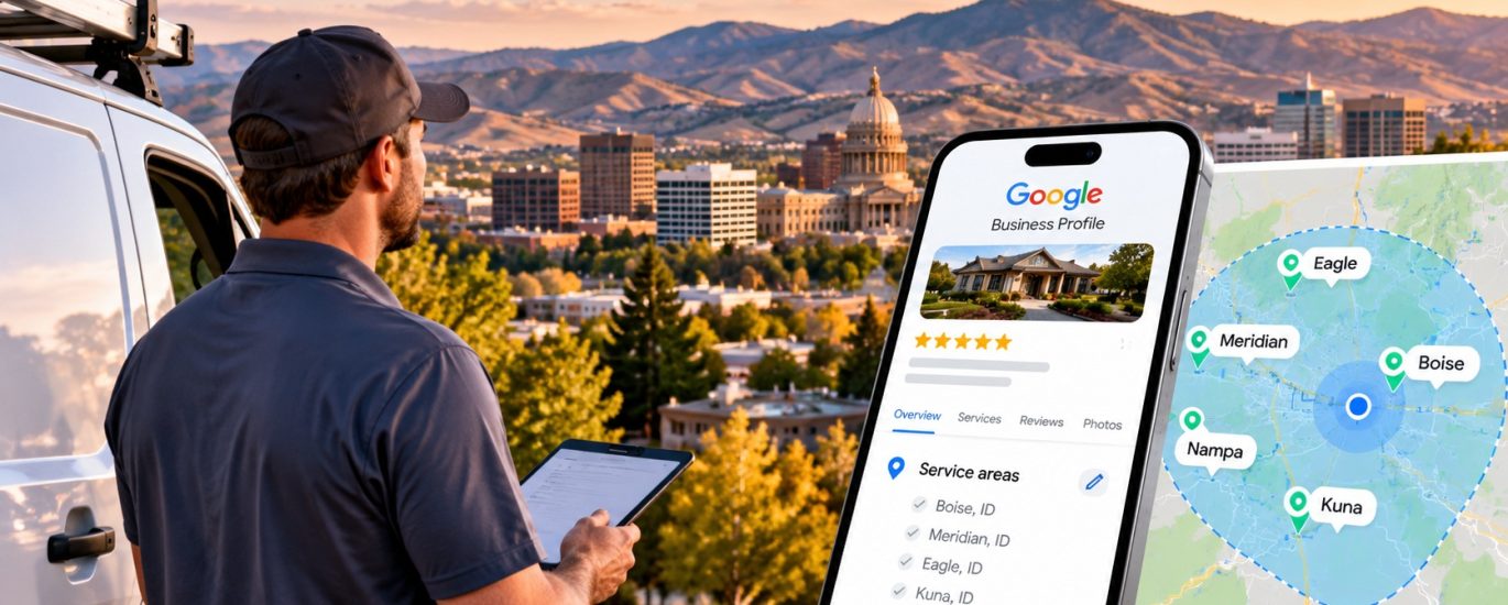 Boise service business managing Google Business Profile service areas for local customers.