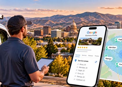 Boise service business managing Google Business Profile service areas for local customers.